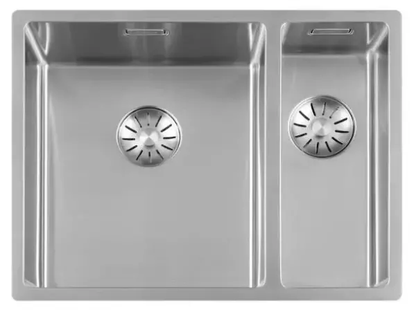 Lorreine 3415SP SuperPlug stainless steel one and a half sink 3415cm flush undermount and drop-in mounted 1208916682