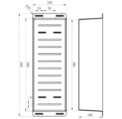 Lorreine Colan insert drainer basket stainless steel 1208920469