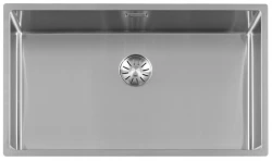 Lorreine 74SP large stainless steel kitchen sink 74x40 cm flush mounted undermount and inset 1208920511