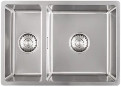 Caressi Basic Line stainless steel kitchen sink 39x57 flush mounted undermount inset CABL3318R15 1208920571