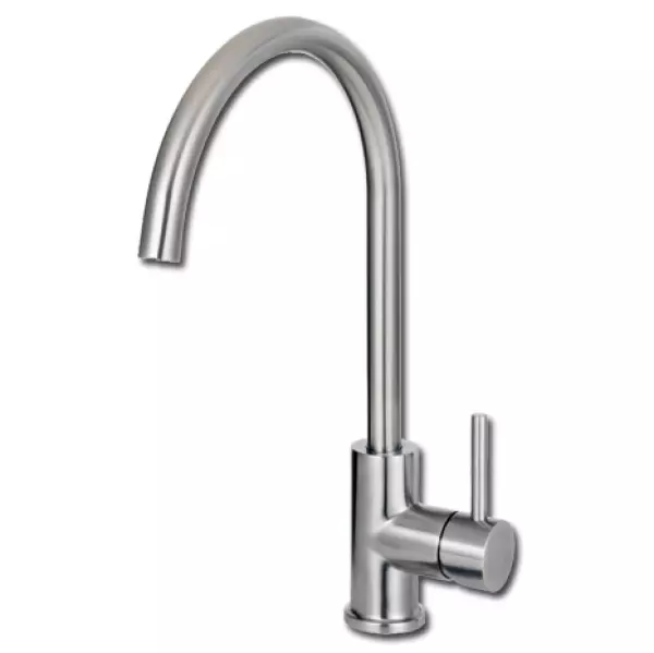 Caressi Basic Line Stainless Steel single lever kitchen mixer CABL002I 1208920577