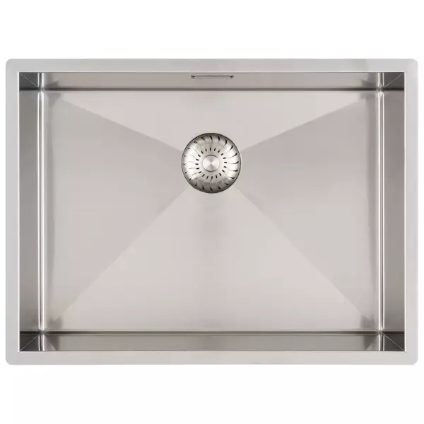 Caressi stainless steel kitchen sink CAPP55R6R0 W55xL40xD18.5cm undermount inset flush mounted 1208920588