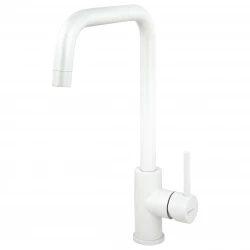 CARESSI White Line stainless steel single lever kitchen mixer tap CA106WH ECO 1208920610