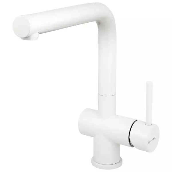 CARESSI White Line stainless steel single lever kitchen mixer tap CA108WH ECO 1208920611