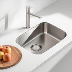 CARESSI Stainless steel single lever kitchen mixer stainless steel full stainless steel CA102I ECO 1208920620