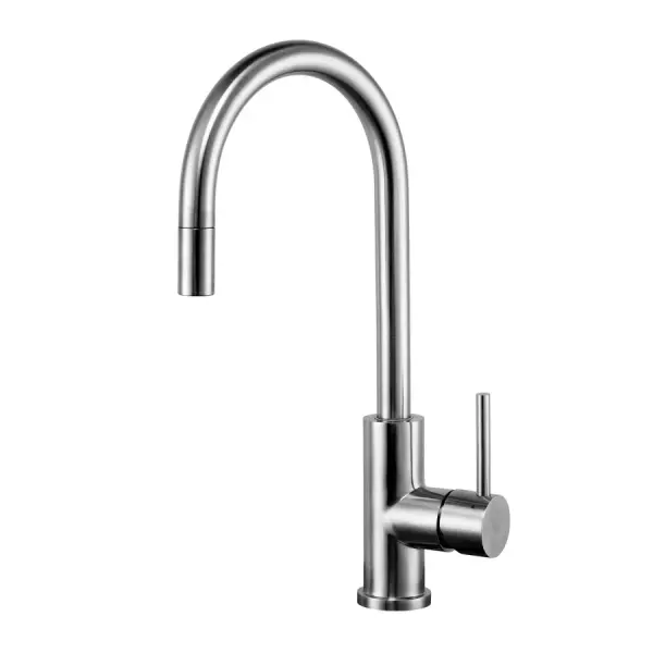 Caressi Stainless steel single lever kitchen mixer stainless steel full stainless steel CA114I U ECO 1208920630