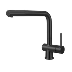 CARESSI Black Line single lever kitchen mixer tap stainless steel black CA108BK ECO 1208920647