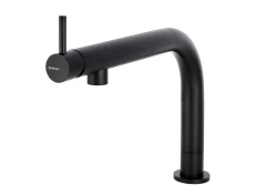 CARESSI Black Line single lever kitchen mixer tap stainless steel black CA109BK ECO 1208920649