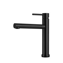 CARESSI Black Line single lever kitchen mixer tap stainless steel black CA116BK ECO 1208920651