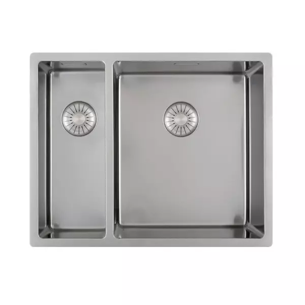 Caressi one and a half kitchen sink CAPP1534R10 W15+W34xL40xD18.5cm seamless plug 1208920661