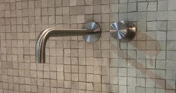 Waterevolution Flow built-in washbasin tap completely stainless steel T116BIEV2 with spout 21cm