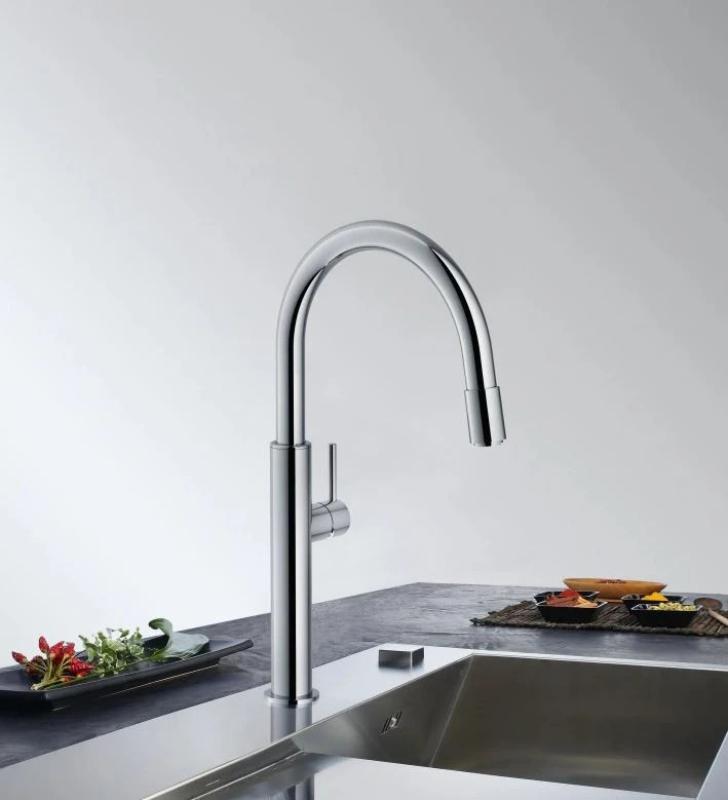 Franke Kitchen tap Pescara up & down fixed spout chrome 115.0523.286