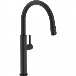 Franke Pescara Kitchen tap matt black with extendable aerator 115.0545.135