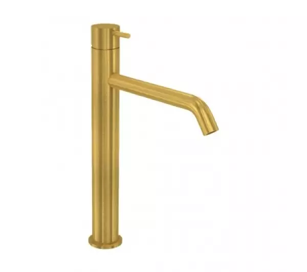 Waterevolution Flow basin tap for wash basins brushed brass T115LE