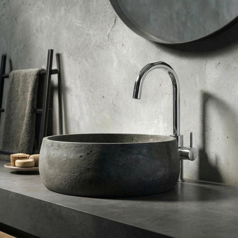 Waterevolution Flow washbasin tap high model chrome T1121F01