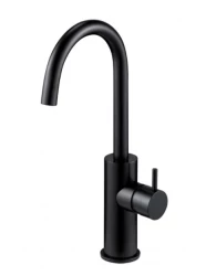 Waterevolution Flow washbasin tap high model matt black T1121FPR