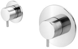 Waterevolution Flow built-in shower thermostat with 1 diverter valve, chrome 1208920984