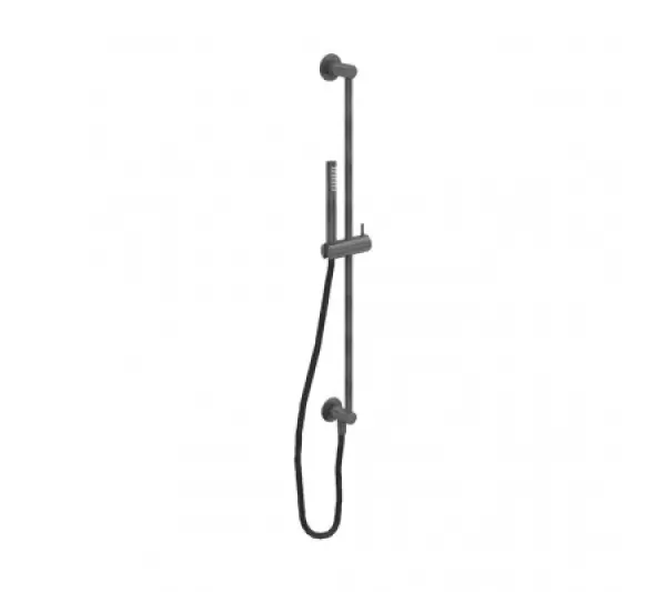 Waterevolution Flow sliding rail set with hand shower 800mm Gun Metal T1661GME