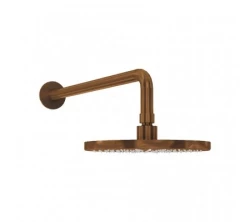 Waterevolution Flow head shower 200mm with wall connection Brushed Copper T1641CPE