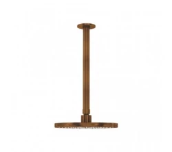 Waterevolution Flow head shower 200mm with ceiling connection Brushed Copper T1642CPE