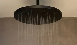 SB Rubinetterie Rain Shower Eco Air Water-Saving Shower Head 30 cm Metal Matte Black 1208946745