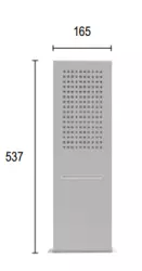 SB Square 316 Rain Shower with Wall Connection and Waterfall Shower Fully Stainless Steel 1208946755