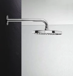 Waterevolution Flow head shower 300mm with wall connection Chrome