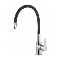 DEMM kitchen tap with swivel spout chrome/black 1208947023