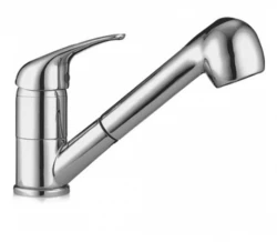 DEMM kitchen tap with pull-out spout with rinse shower function chrome 1208947359