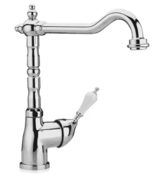 DEMM Nostalgic kitchen tap with swivel spout chrome classic 1208947364