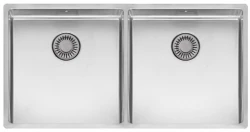 Reginox New York large double stainless steel kitchen sink 40x40 + 40x40 T09T14LLU08GDS R28254