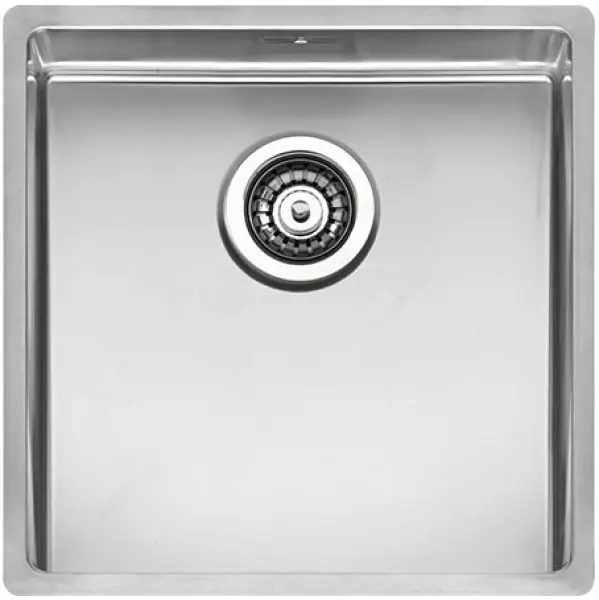 Reginox New York medium stainless steel kitchen sink 40x40 with OKG plug R28124