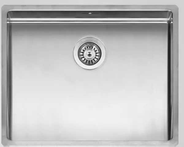 Reginox New York medium stainless steel kitchen sink 50x40 with OKG plug R28131