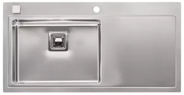 Reginox Phoenix 50 left stainless steel kitchen sink with drainer 100x51cm L2501 R32886