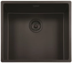 Reginox New York 50x40 Jet Black Black Stainless Steel Kitchen Sink T09T3LJB06GDS R34262