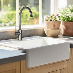 Lorreine Mersey Gunmetal kitchen faucet PVD with swivel spout 1208952361