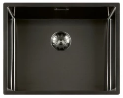 Lorreine 50SP Gunmetal Superplug kitchen sink 50x40cm  drop-in installation built-in undermount or flush installation 1208952367