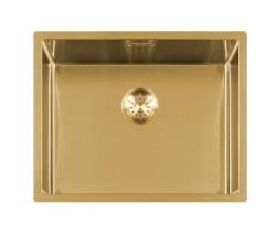 Lorreine 50SP Gold Superplug kitchen sink 50x40cm  drop-in installation built-in undermount or flush installation 1208952368