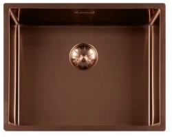 Lorreine 50SP copper Superplug kitchen sink 50x40cm  drop-in installation built-in undermount or flush installation 1208952369