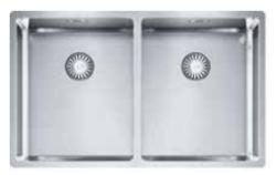 New model Franke Bolero plus R12 BXX 220 Double stainless steel kitchen sink flush mounted 74x45cm 127.0455.332