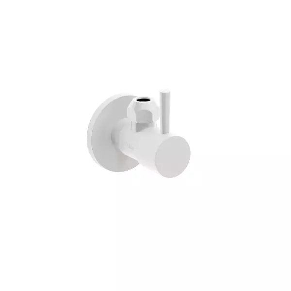 Clou InBe design corner stop valve type 1 round matte white