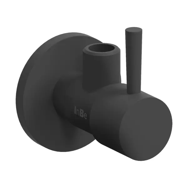 Clou InBe design angle stop valve type 1 round matte black