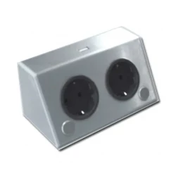 Power socket with 2 earthed outlets and USB chargers ST3900/A