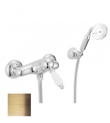 PB Nostalgic Shower Set with Hand Shower Wall Mount Bronze