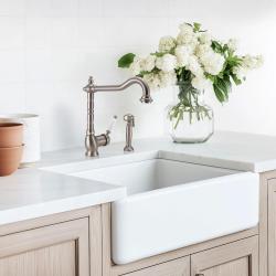 PB Nostalgic kitchen tap with separate pull-out stainless steel hand shower