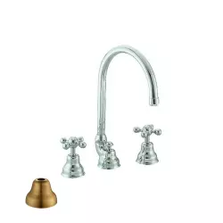 Cisal Arcana Ceramic Washbasin Mixer 3-hole Bronze AC00106027