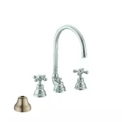 Cisal Arcana Ceramic Washbasin Mixer 3-hole Stainless Steel AC0010602A