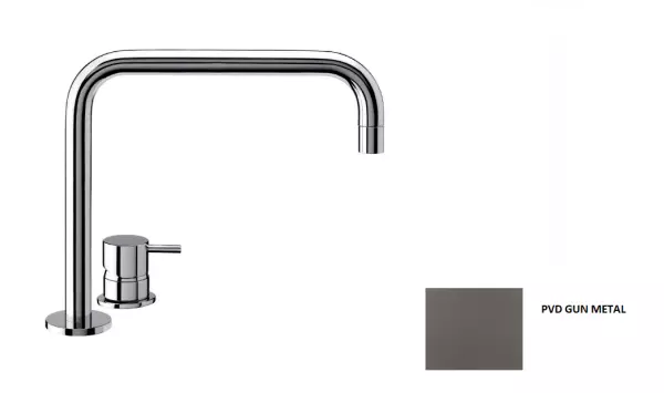 Waterevolution Flow 2-hole sink faucet Gun Metal T112HGME