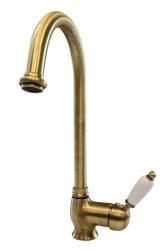 PB classic kitchen tap single lever with swivel spout 200 mm Bronze 1208953114