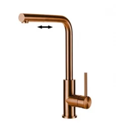 Luxury Tweed kitchen tap PVD copper with rotatable and removable spout 1208953121